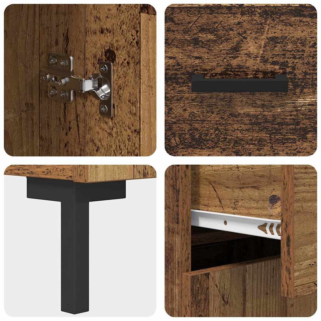 Highboard 2 kom. Staro drvo 69,5 x 34 x 180 cm