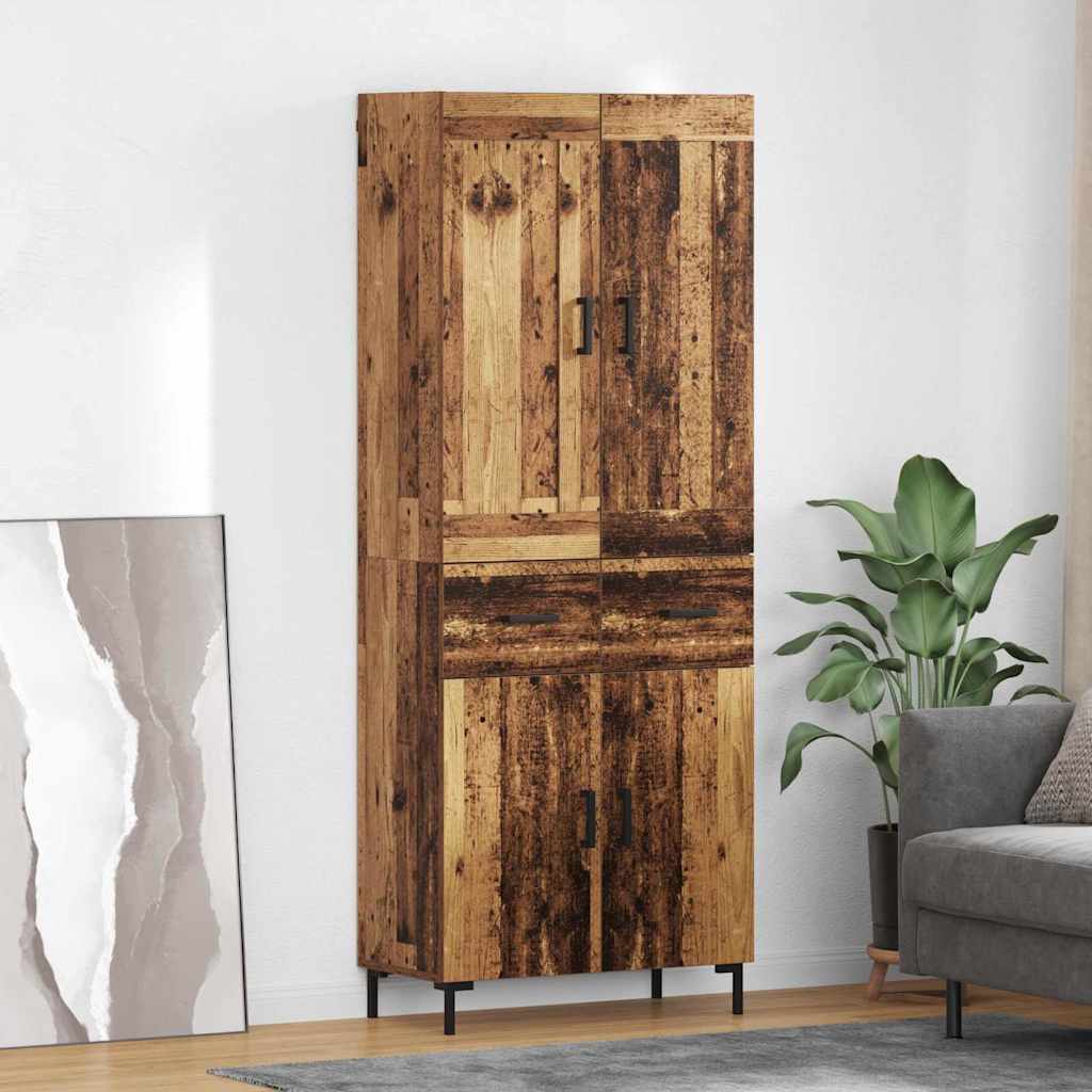 Highboard 2 kom. Staro drvo 69,5 x 34 x 180 cm