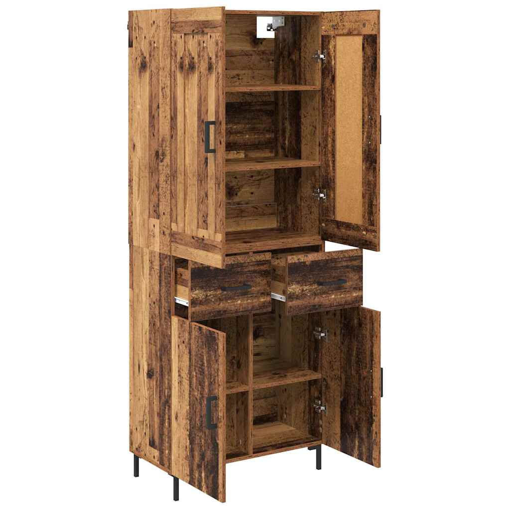 Highboard 2 kom. Staro drvo 69,5 x 34 x 180 cm