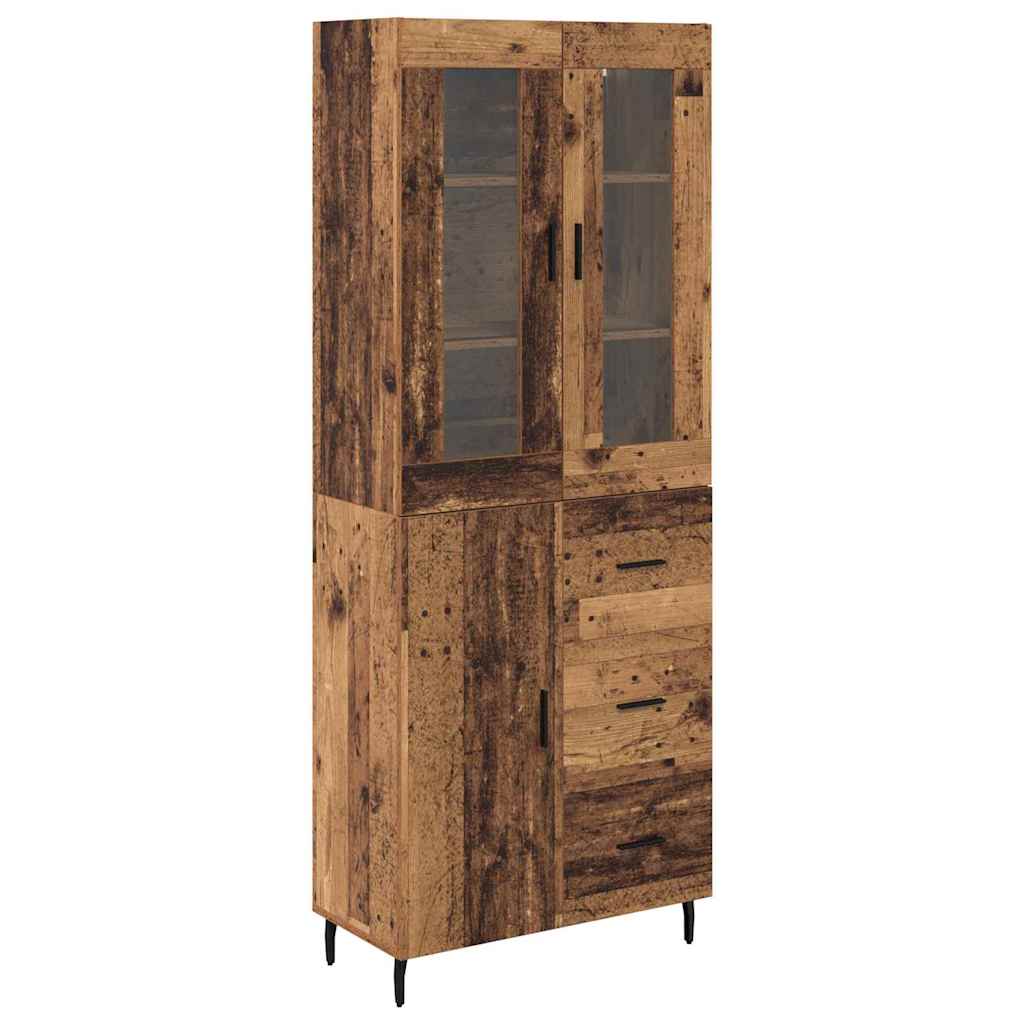 Highboard 2 kom. Staro drvo 69,5 x 34 x 180 cm
