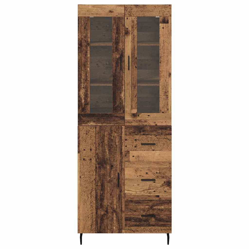 Highboard 2 kom. Staro drvo 69,5 x 34 x 180 cm