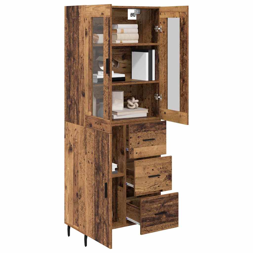 Highboard 2 kom. Staro drvo 69,5 x 34 x 180 cm