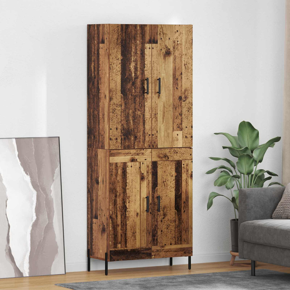 Highboard Staro drvo 69,5 x 34 x 180 cm Konstruirano drvo