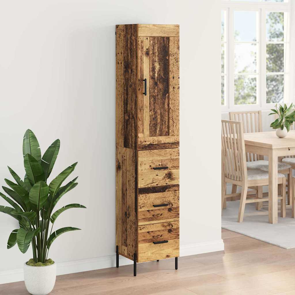Highboard Staro drvo 34,5 x 34 x 180 cm Konstruirano drvo
