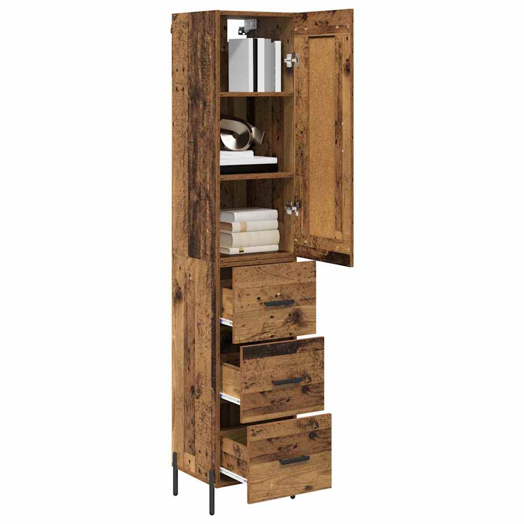 Highboard Staro drvo 34,5 x 34 x 180 cm Konstruirano drvo