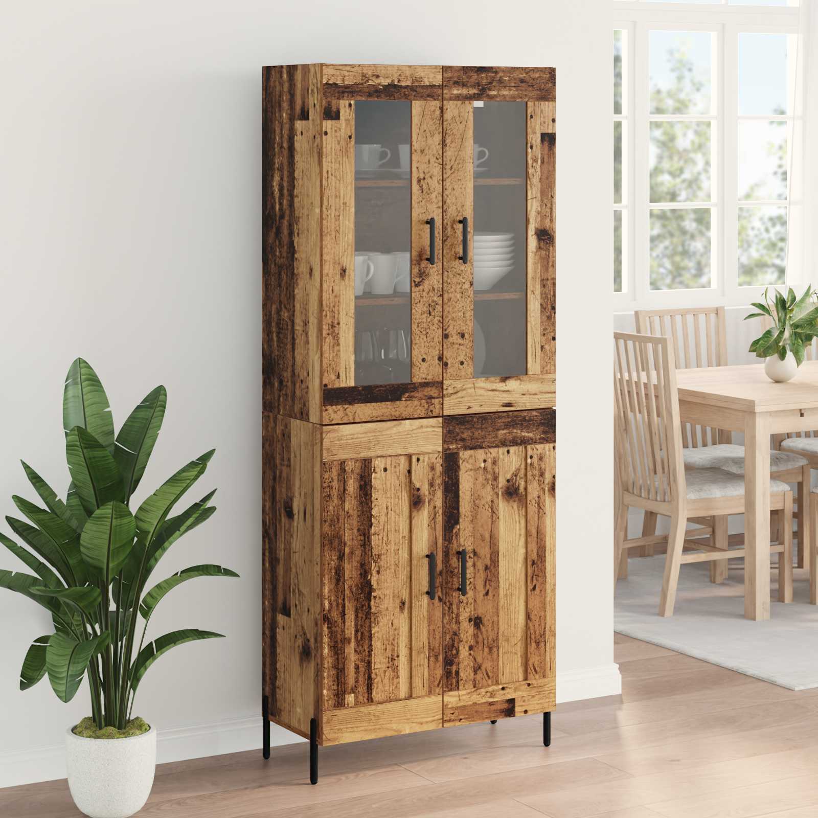 Highboard Staro drvo 69,5 x 34 x 180 cm Konstruirano drvo