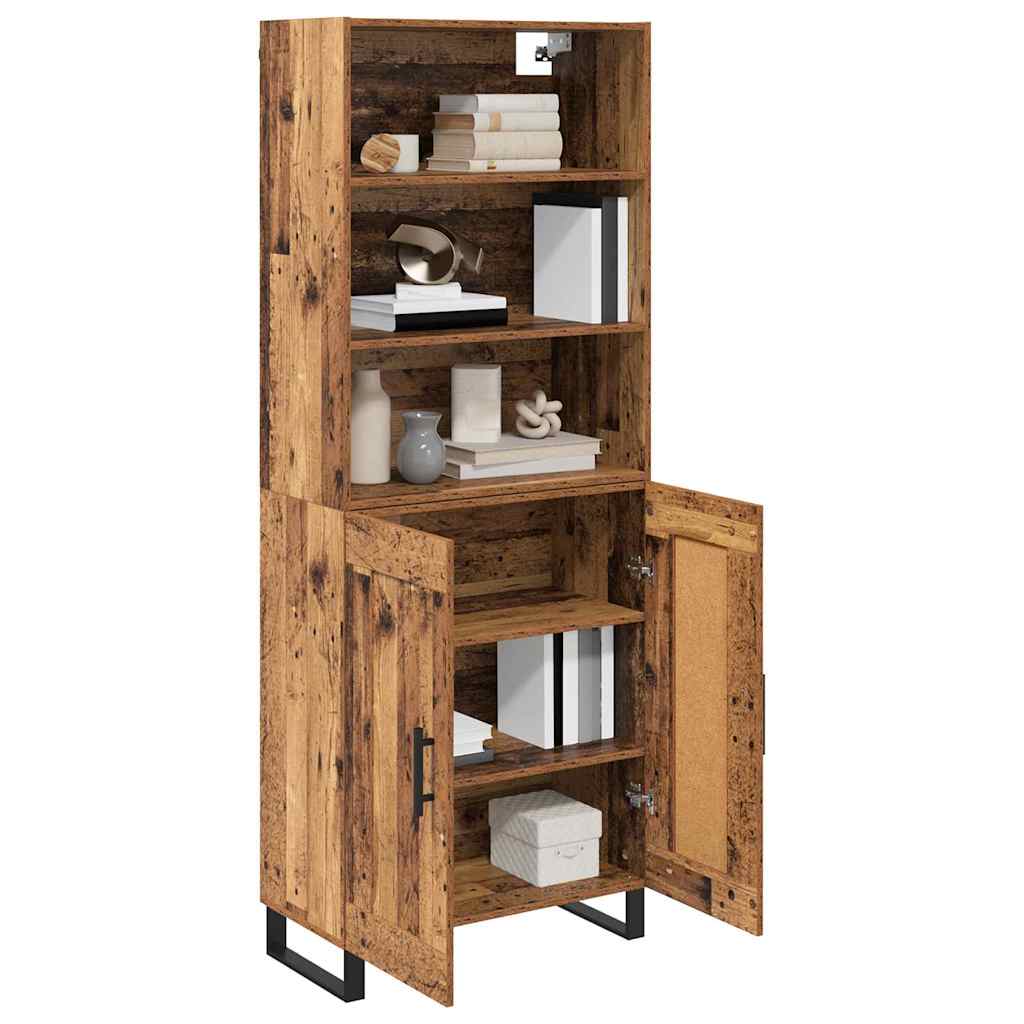 Highboard 2 kom. Staro drvo 69,5 x 34 x 180 cm
