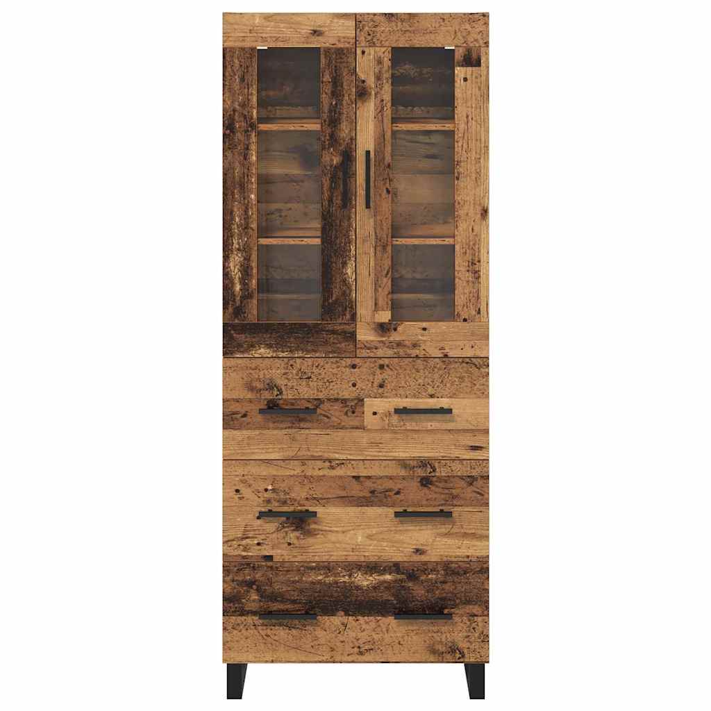 Highboard 2 kom. Staro drvo 69,5 x 34 x 180 cm