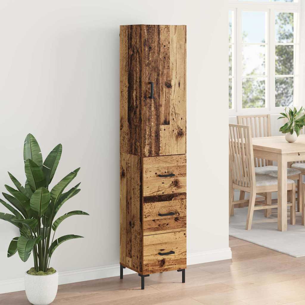Highboard Staro drvo 34,5 x 34 x 180 cm Konstruirano drvo