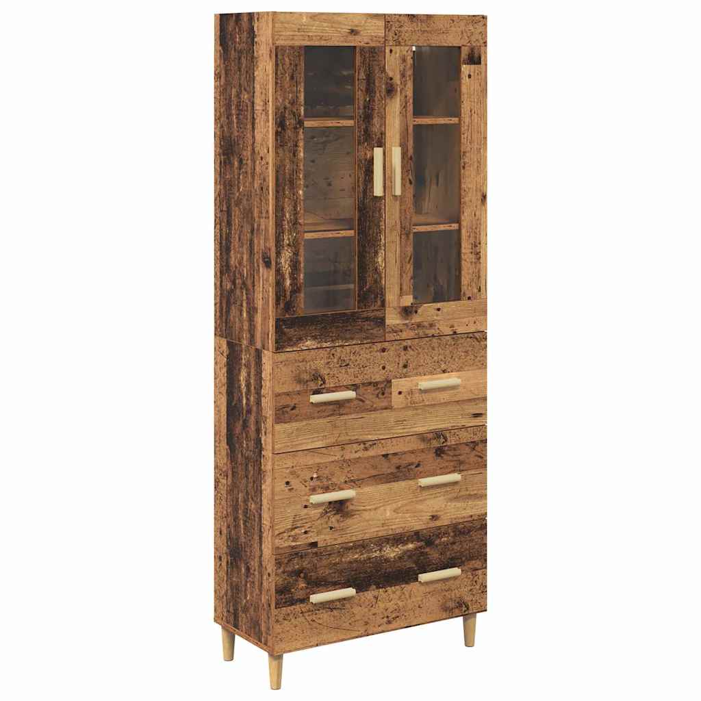Highboard s ladicama Staro drvo 69,5 x 34 x 180 cm
