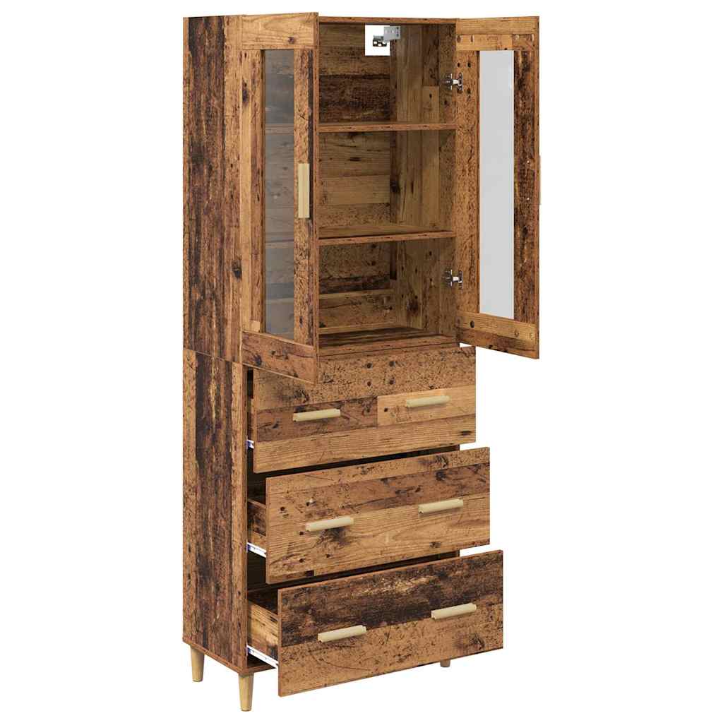 Highboard s ladicama Staro drvo 69,5 x 34 x 180 cm