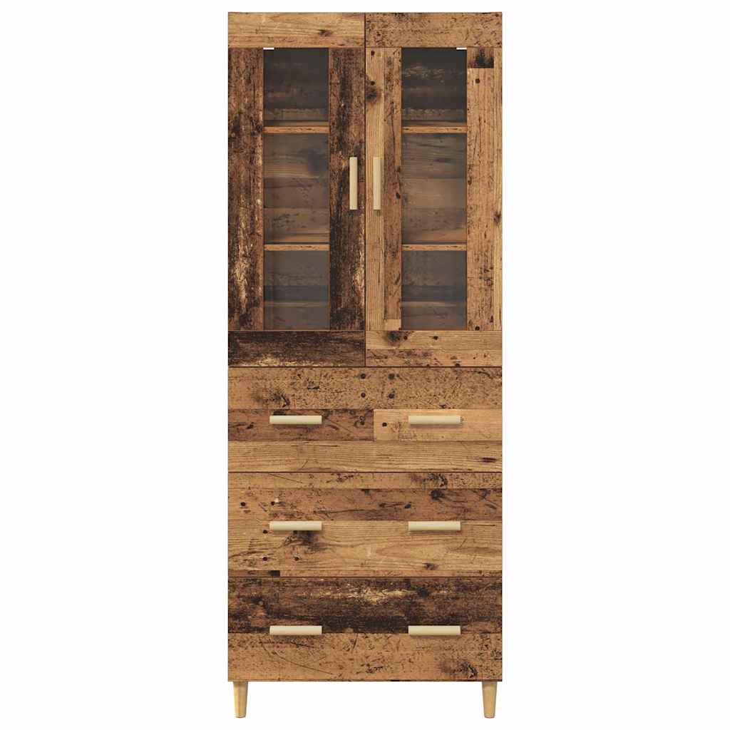 Highboard s ladicama Staro drvo 69,5 x 34 x 180 cm