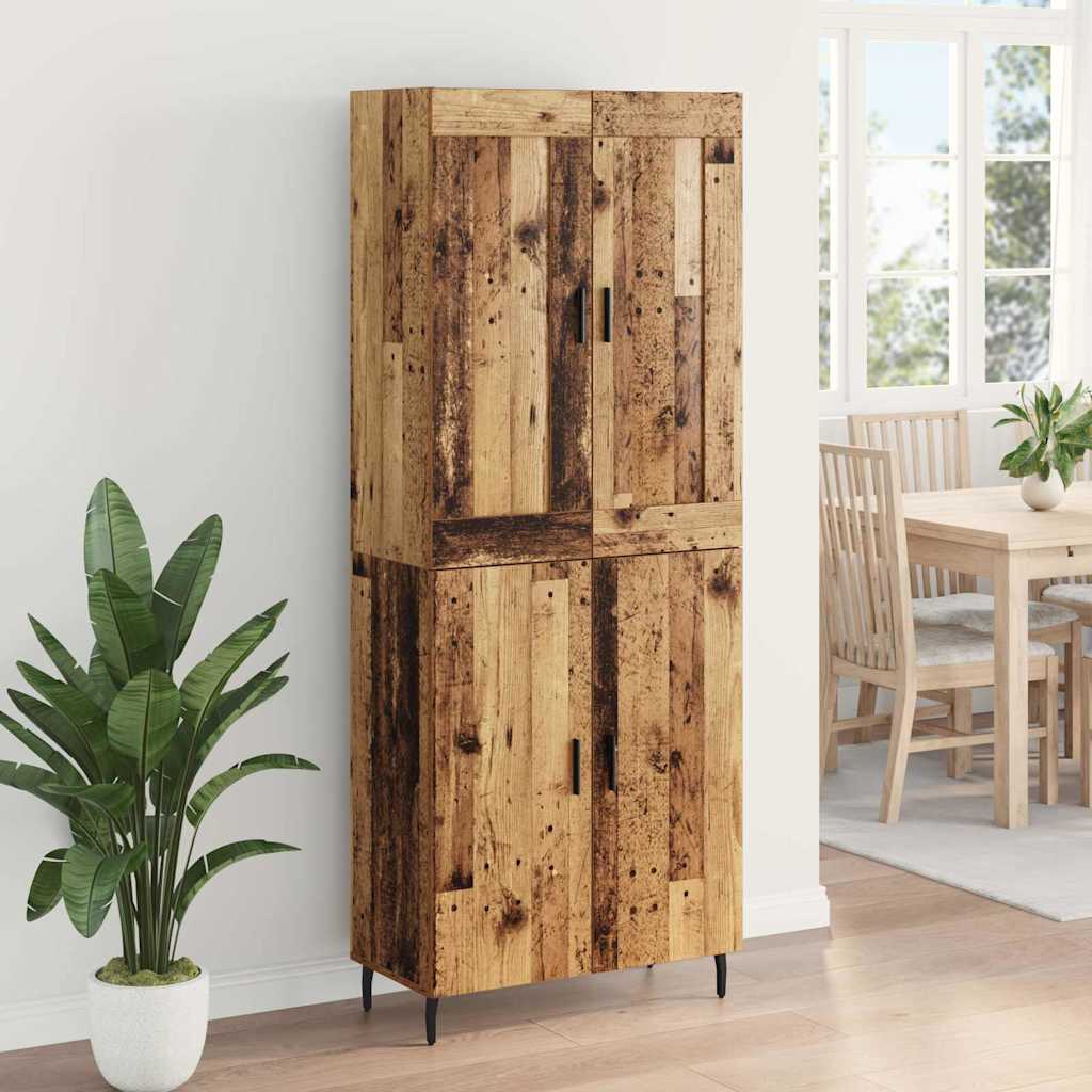 Highboard 2 kom. Staro drvo 69,5 x 34 x 180 cm