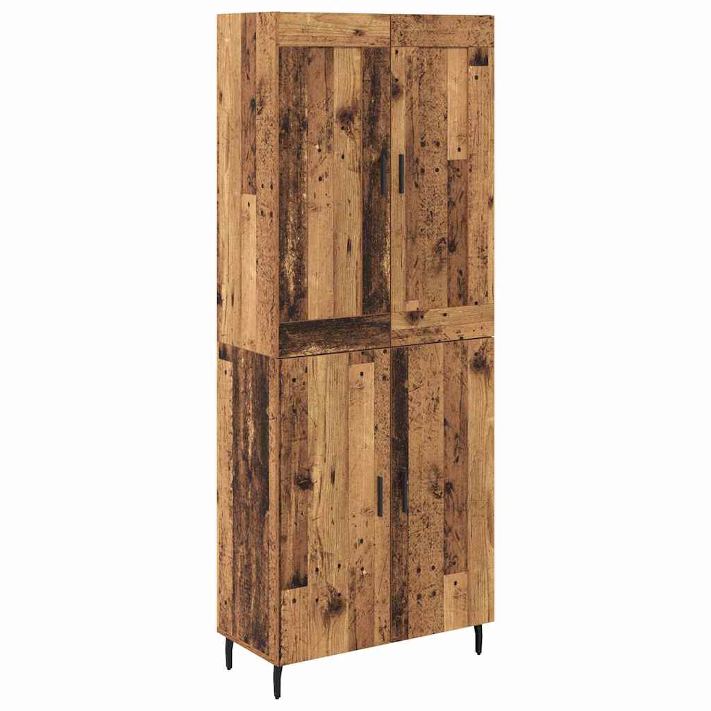Highboard 2 kom. Staro drvo 69,5 x 34 x 180 cm