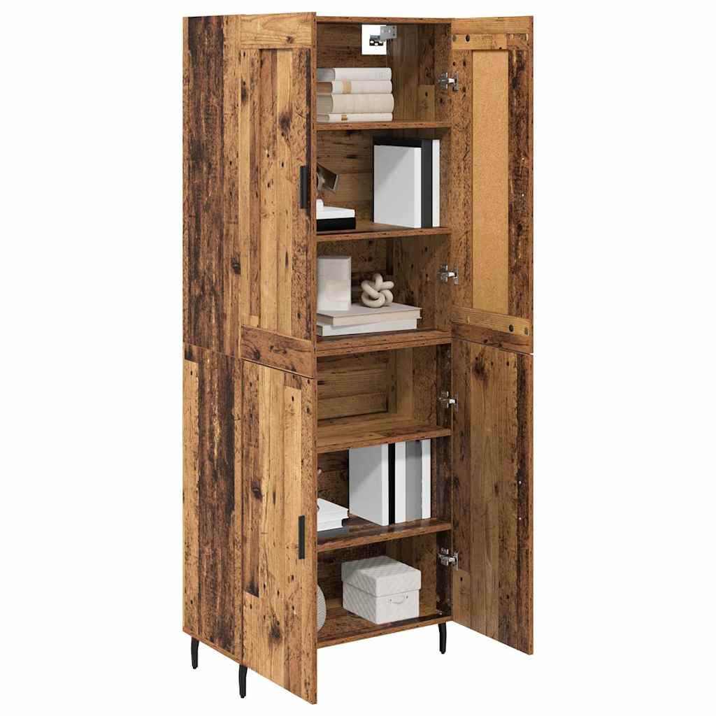 Highboard 2 kom. Staro drvo 69,5 x 34 x 180 cm