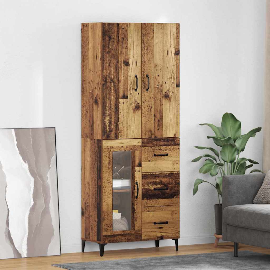 Highboard Staro drvo 69,5 x 34 x 180 cm Konstruirano drvo