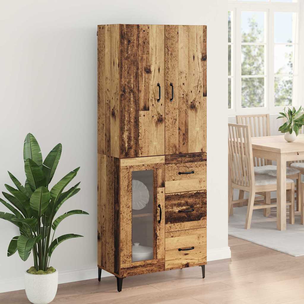 Highboard Staro drvo 69,5 x 34 x 180 cm Konstruirano drvo