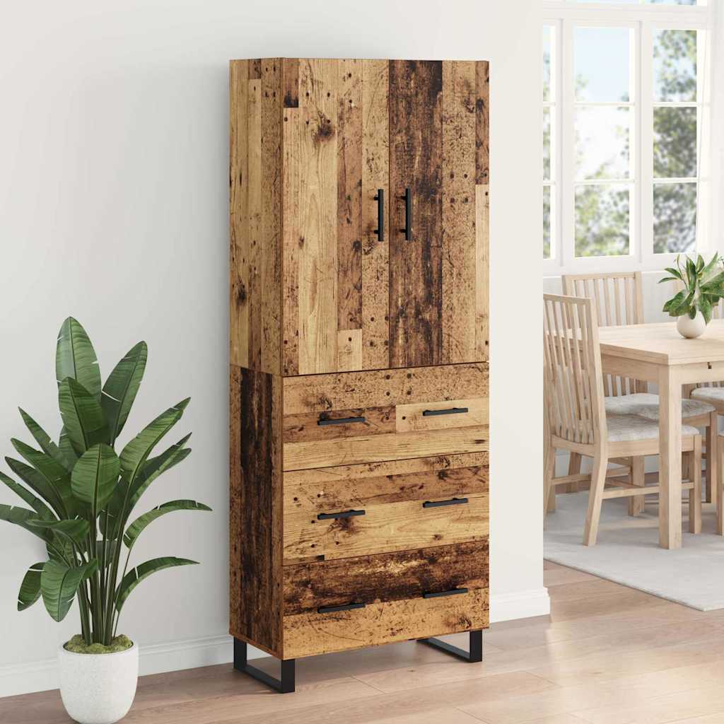 Highboard 2 kom. Staro drvo 69,5 x 34 x 180 cm