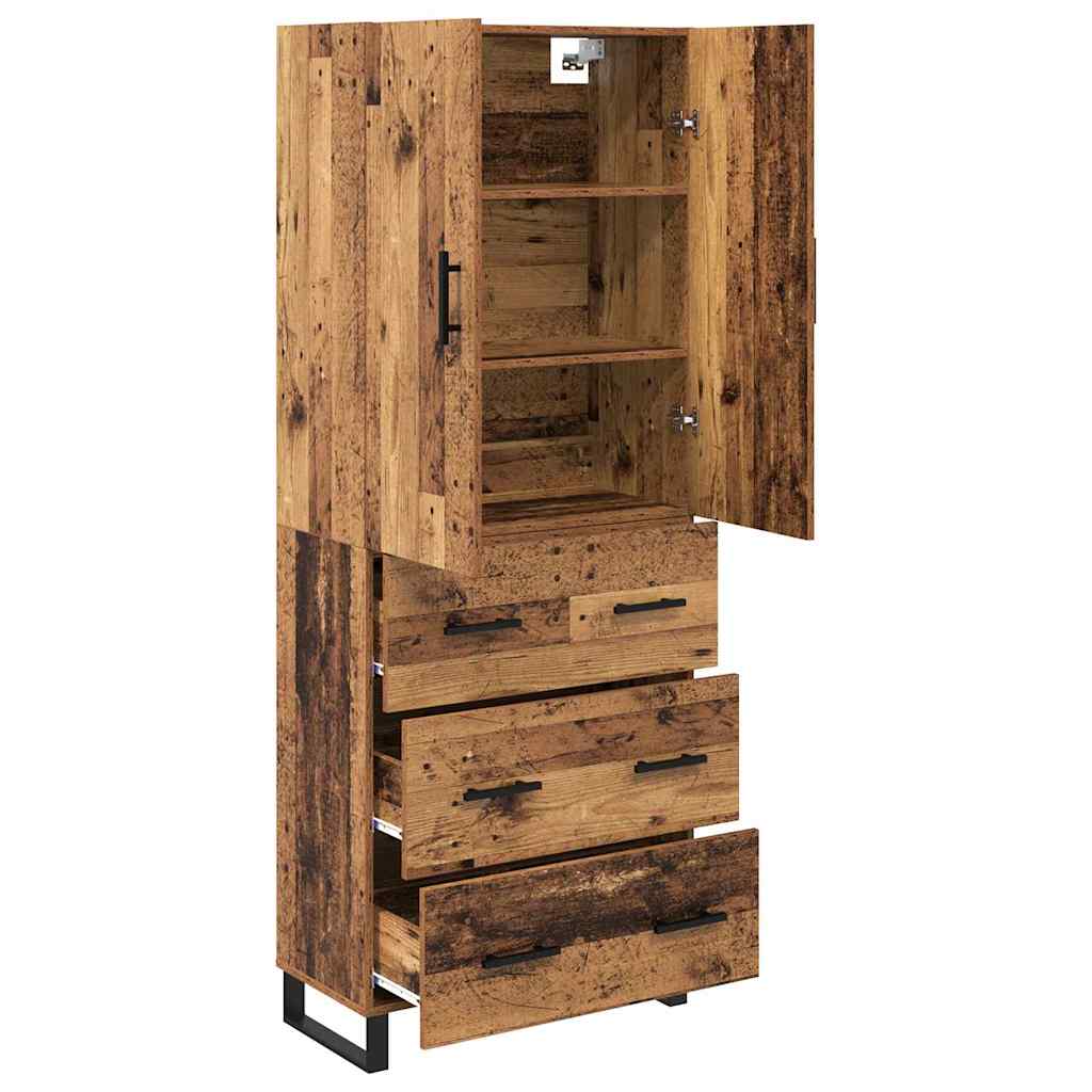 Highboard 2 kom. Staro drvo 69,5 x 34 x 180 cm