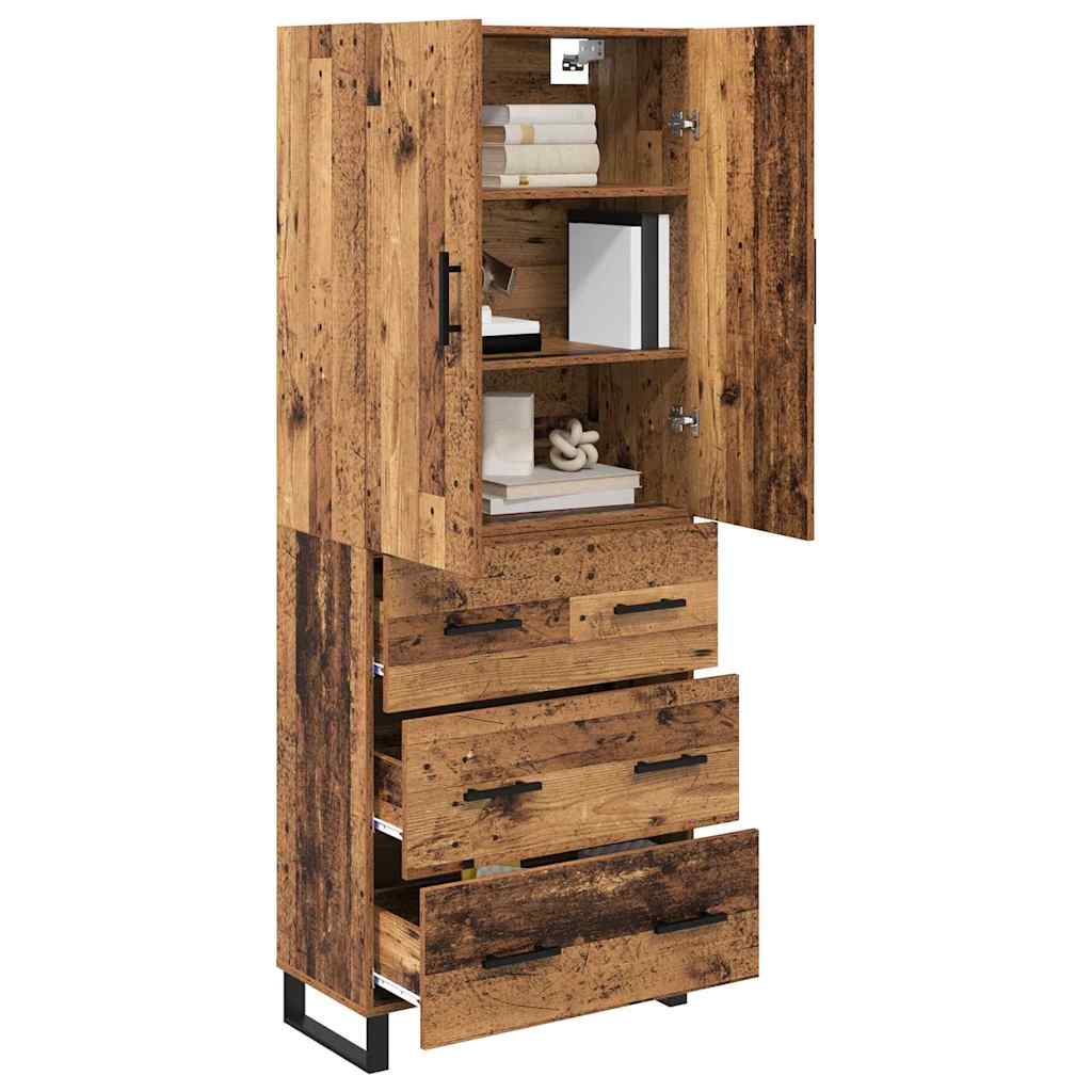 Highboard 2 kom. Staro drvo 69,5 x 34 x 180 cm