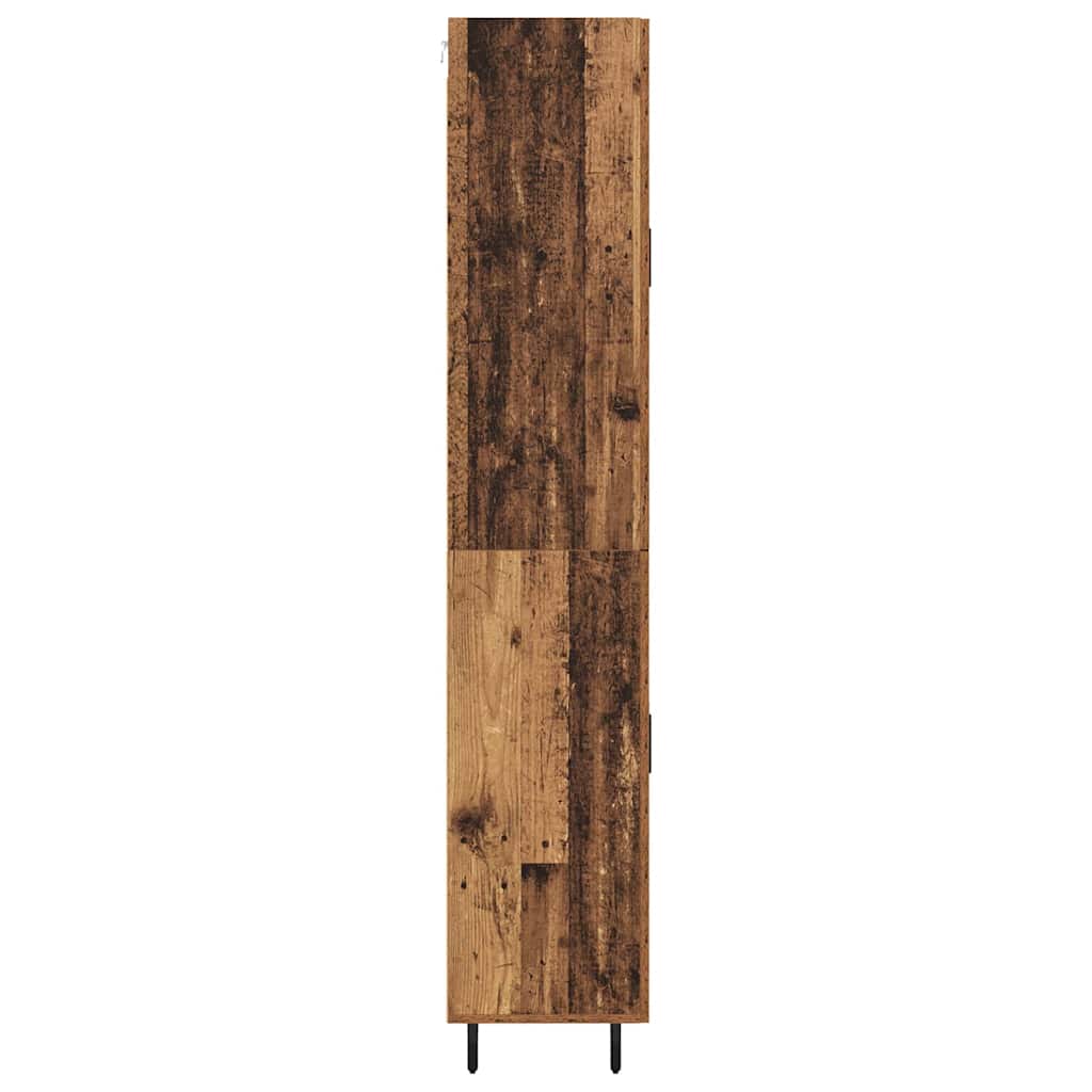 Highboard 2 pcs Staro drvo Inženjerska drva i staklo