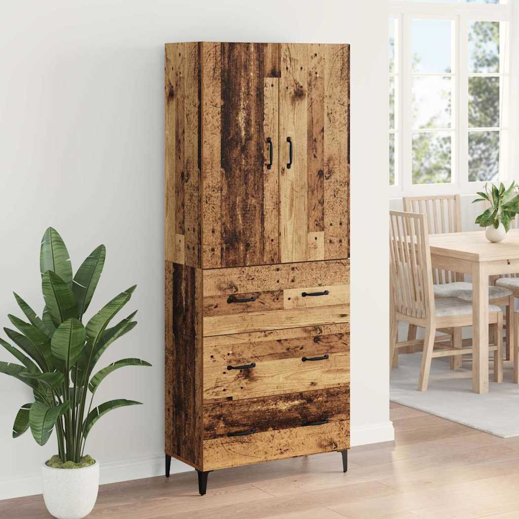 Highboard Staro drvo 69,5 x 34 x 180 cm Konstruirano drvo