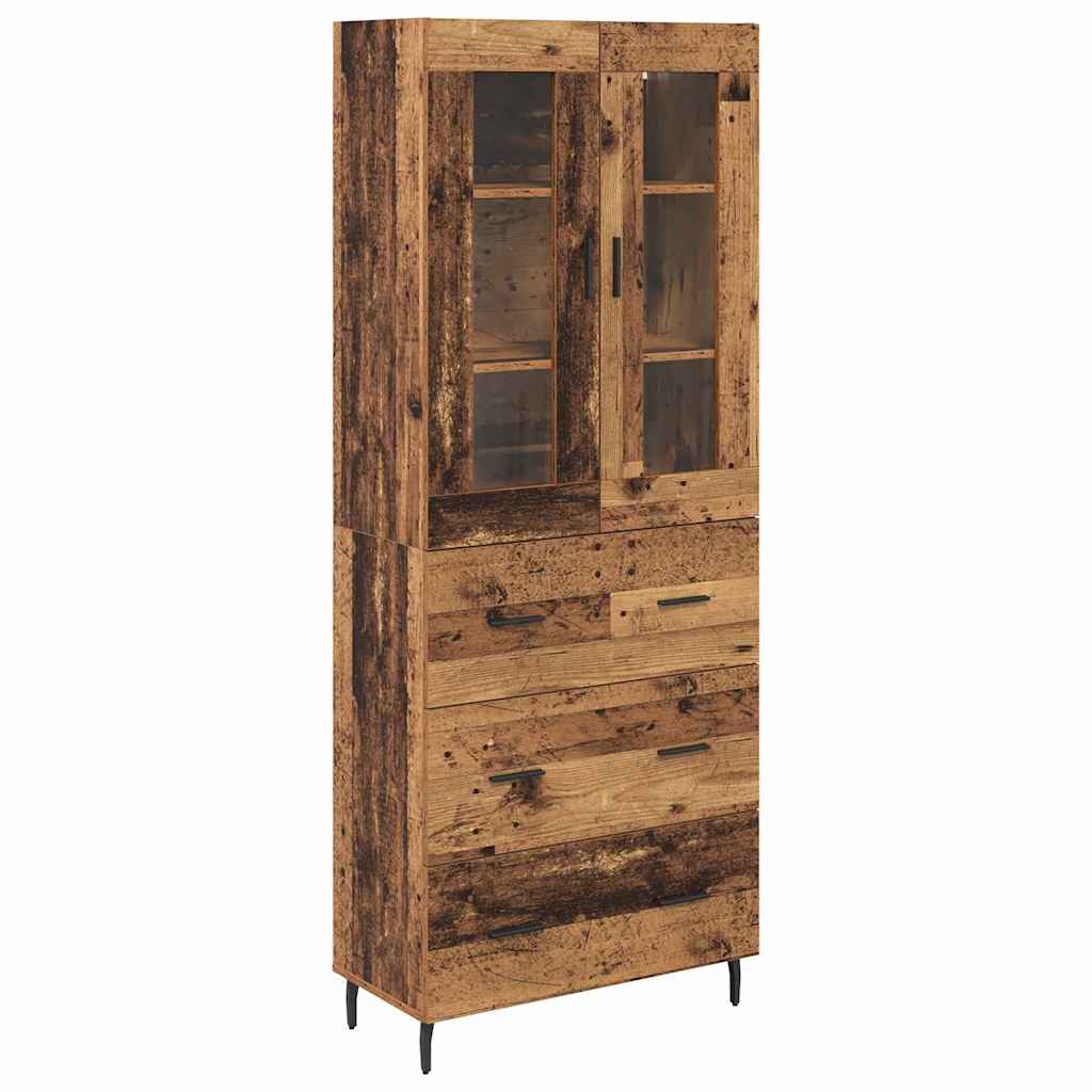 Highboard 2 kom. Staro drvo 69,5 x 34 x 180 cm