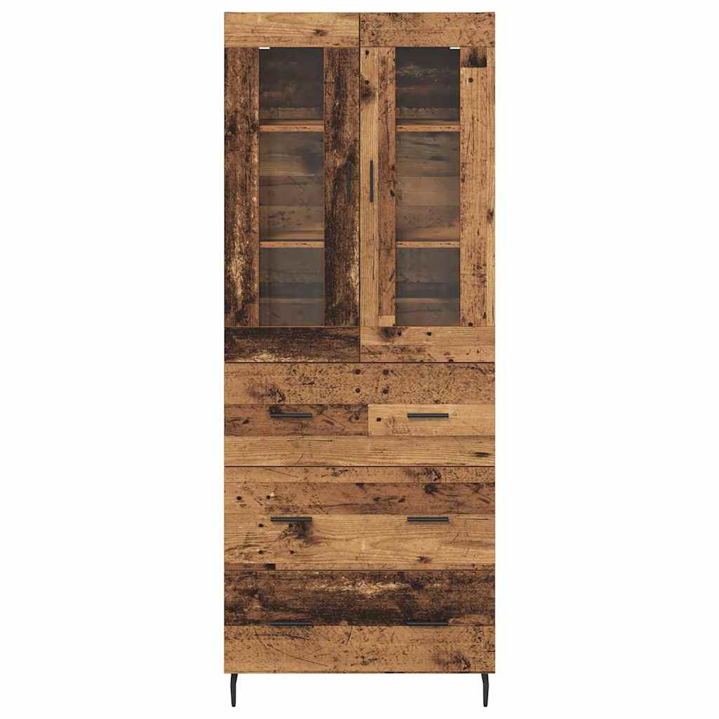 Highboard 2 kom. Staro drvo 69,5 x 34 x 180 cm