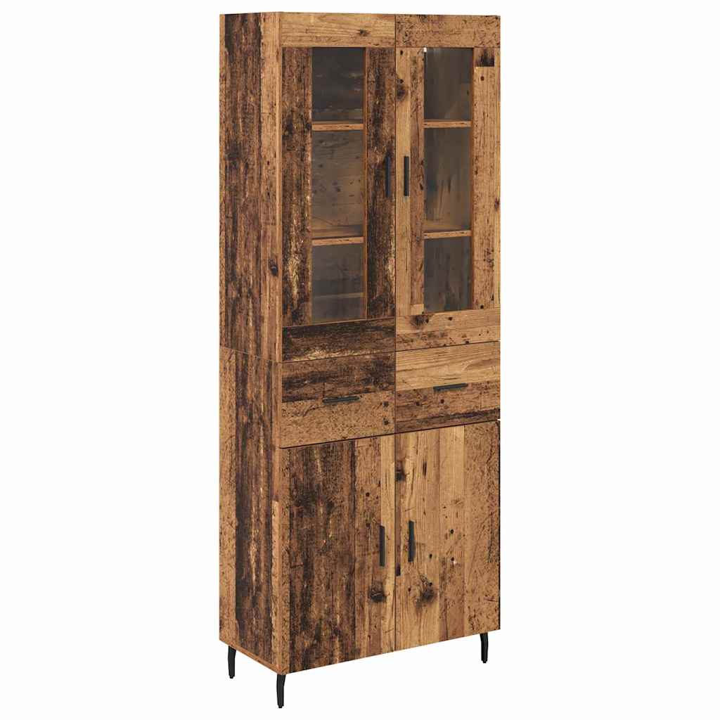 Highboard 2 kom. Staro drvo 69,5 x 34 x 180 cm