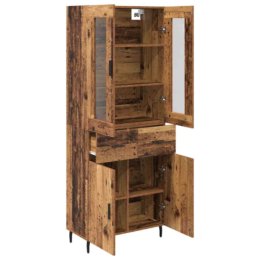 Highboard 2 kom. Staro drvo 69,5 x 34 x 180 cm