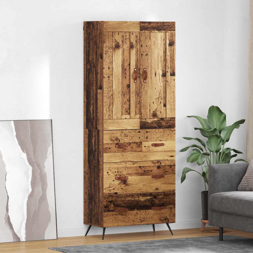 Highboard Staro drvo 69,5 x 34 x 180 cm Konstruirano drvo