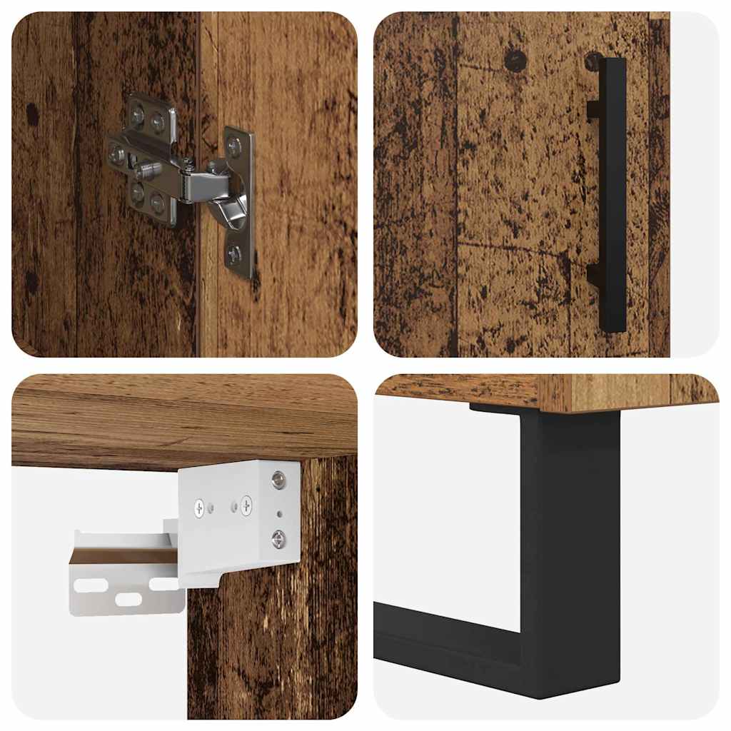 Highboard 2 pcs Staro drvo 69,5 x 34 x 180 cm