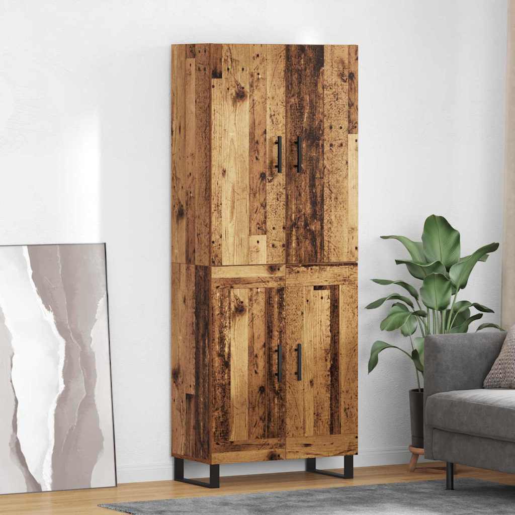 Highboard 2 pcs Staro drvo 69,5 x 34 x 180 cm