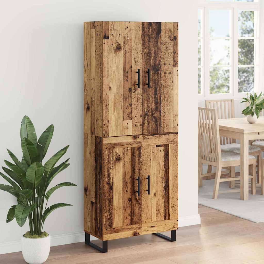 Highboard 2 pcs Staro drvo 69,5 x 34 x 180 cm