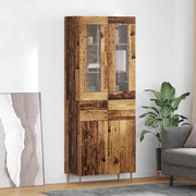 Highboard 2 kom. Staro drvo 69,5 x 34 x 180 cm
