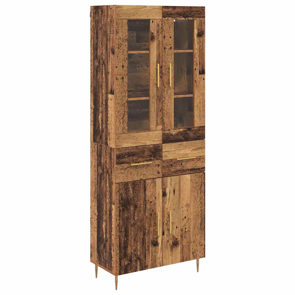 Highboard 2 kom. Staro drvo 69,5 x 34 x 180 cm