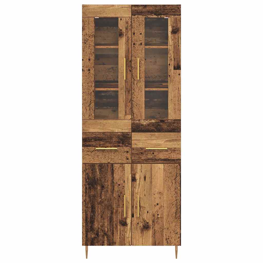 Highboard 2 kom. Staro drvo 69,5 x 34 x 180 cm