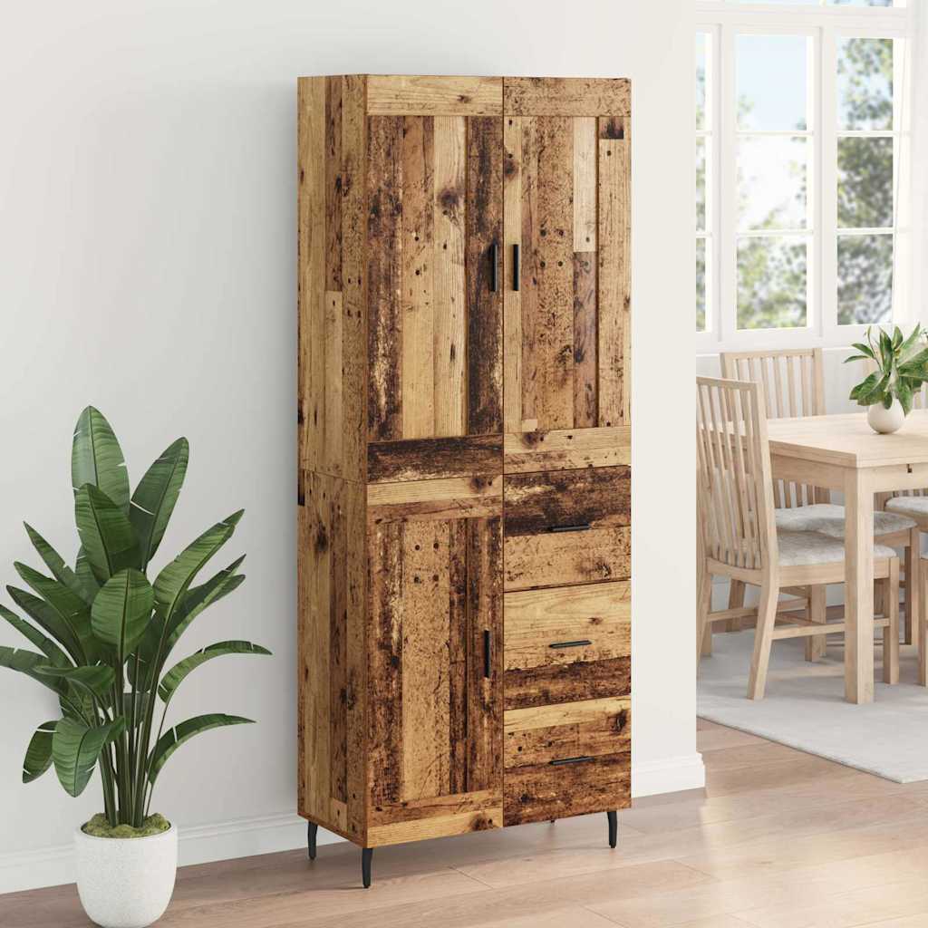 Highboard 2 kom. Staro drvo 69,5 x 34 x 180 cm