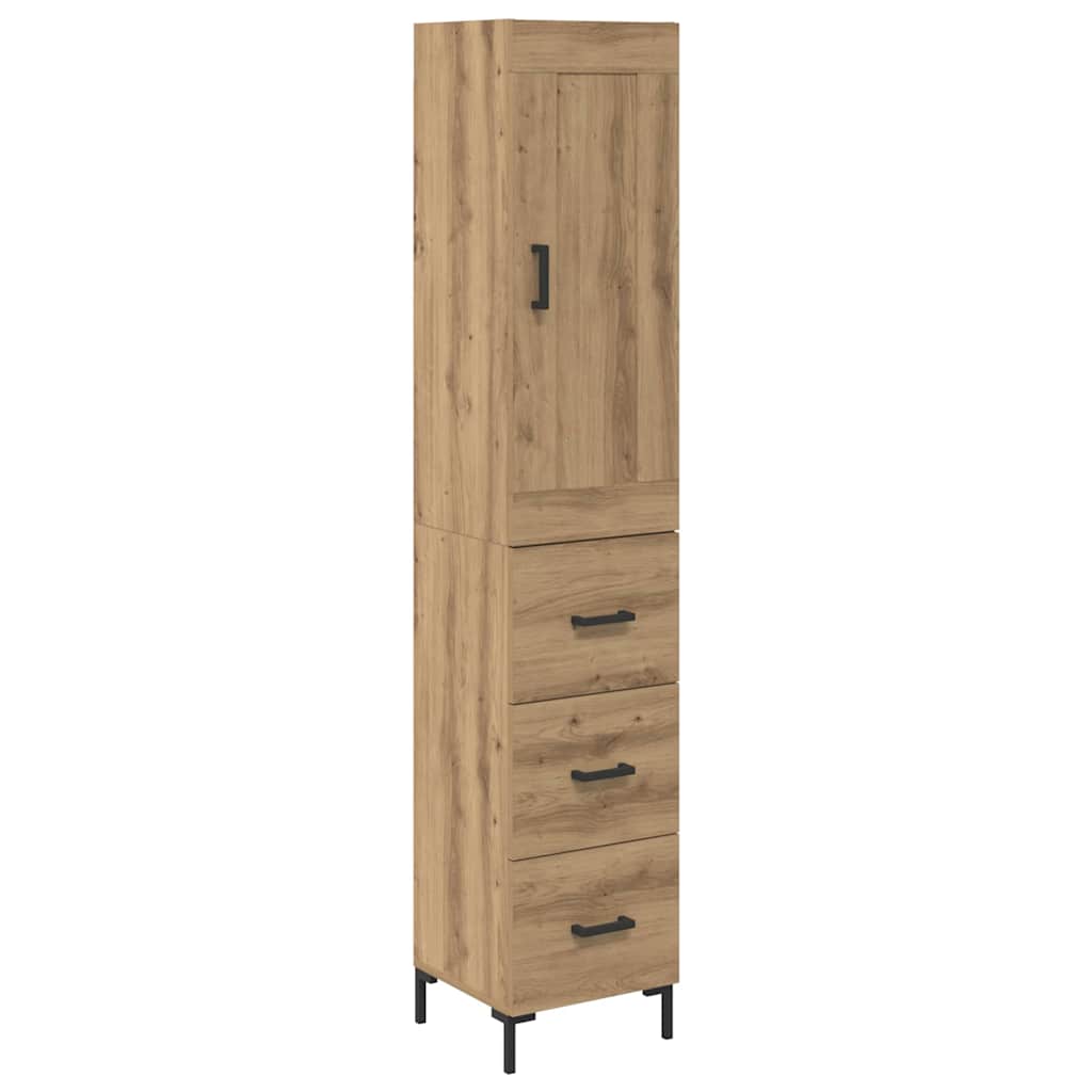 Highboard Umjetnički hrast 34,5 x 34 x 180 cm Konstruirano drvo