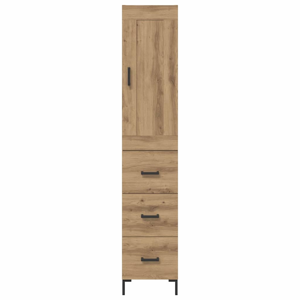 Highboard Umjetnički hrast 34,5 x 34 x 180 cm Konstruirano drvo