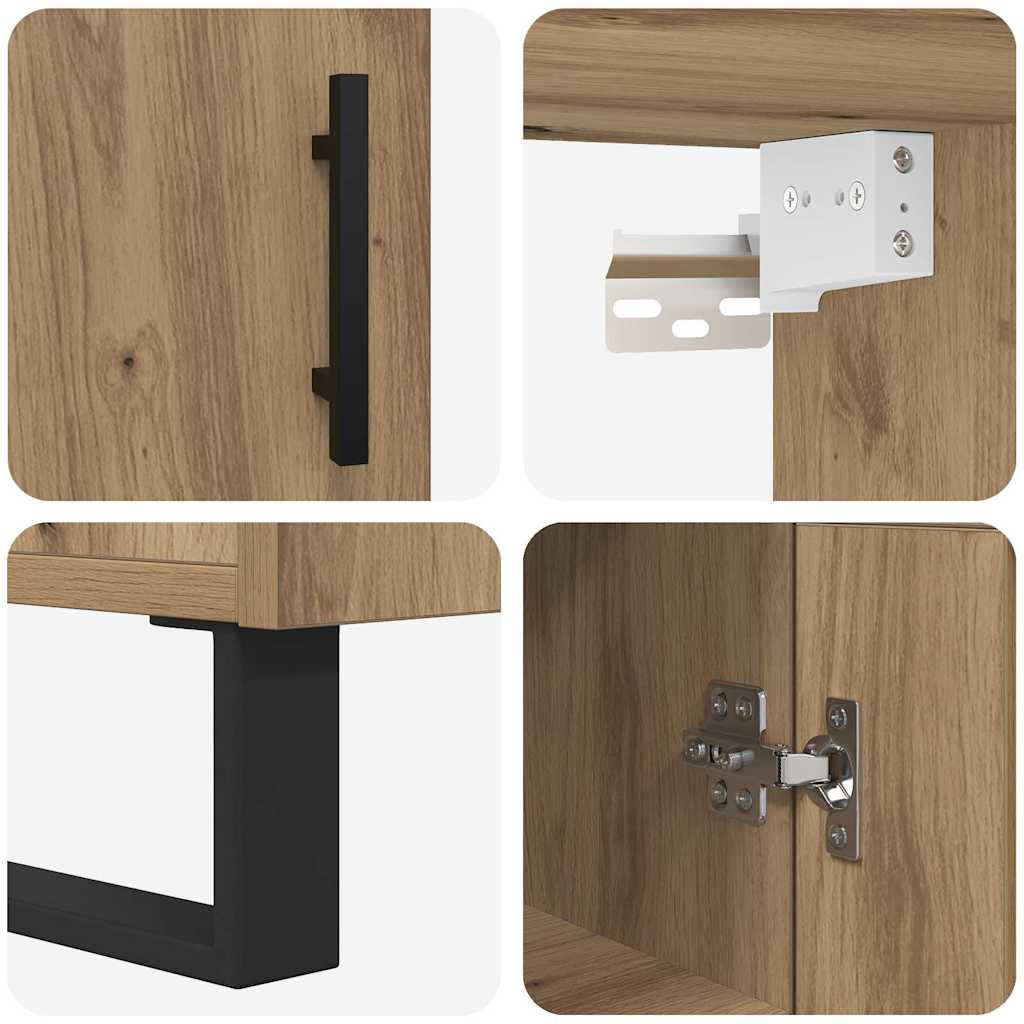 Highboard Umjetnički hrast 34,5 x 34 x 180 cm Konstruirano drvo