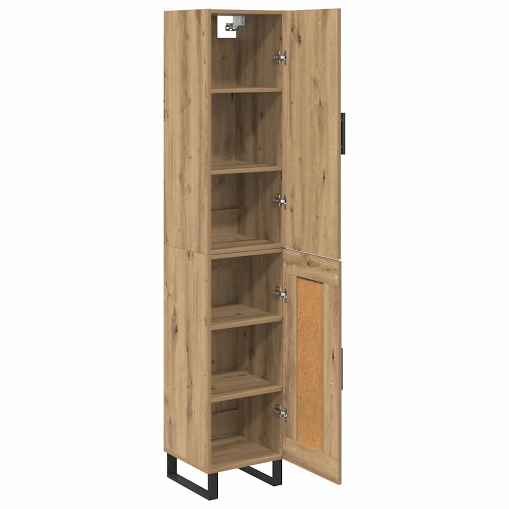 Highboard Umjetnički hrast 34,5 x 34 x 180 cm Konstruirano drvo