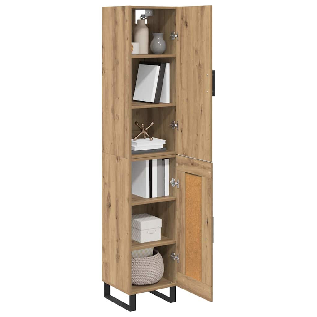 Highboard Umjetnički hrast 34,5 x 34 x 180 cm Konstruirano drvo