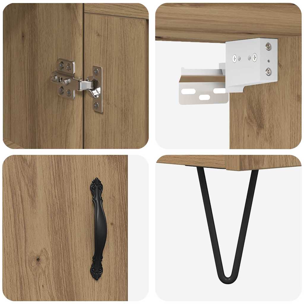 Highboard Umjetnički hrast 69,5 x 34 x 180 cm Konstruirano drvo