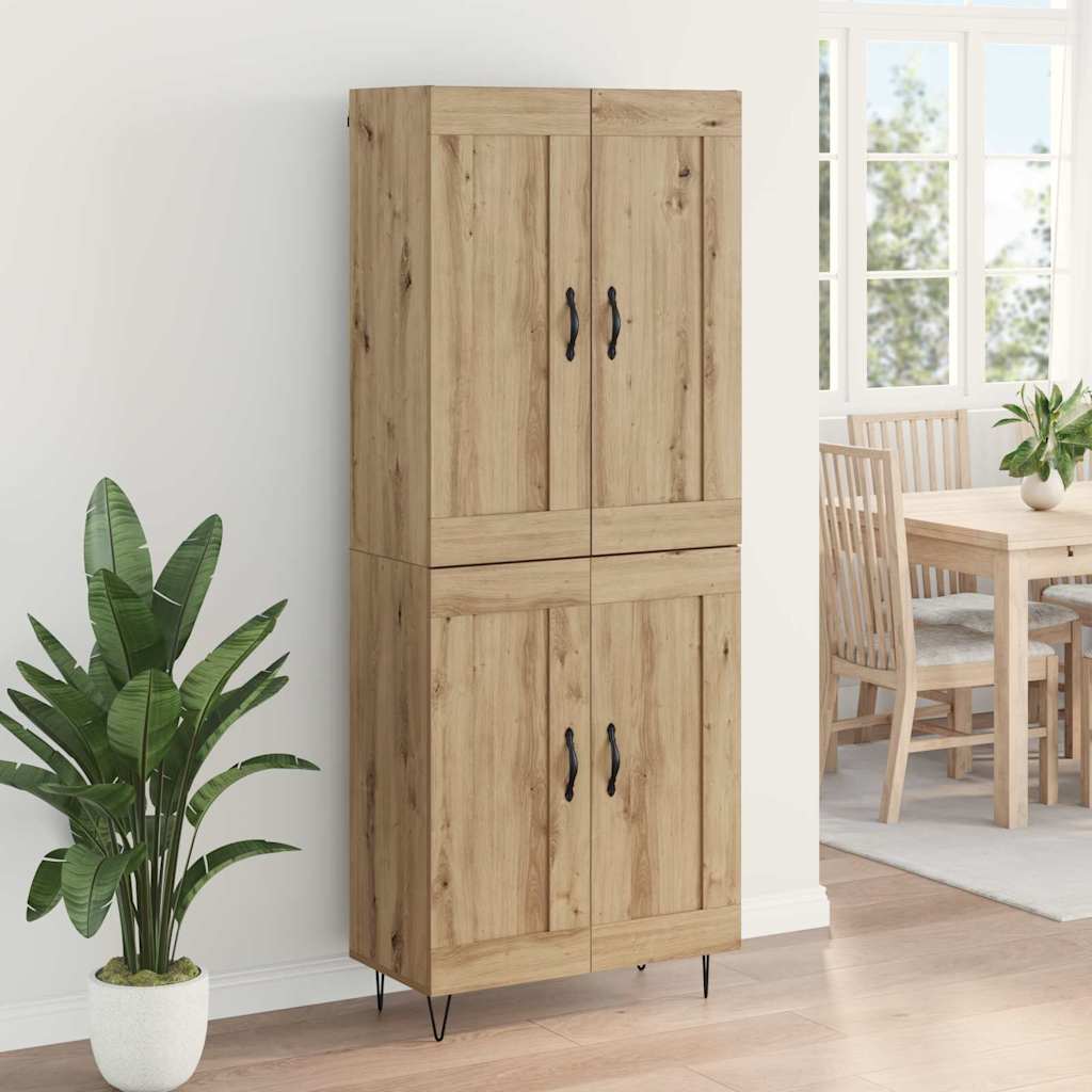 Highboard Umjetnički hrast 69,5 x 34 x 180 cm Konstruirano drvo