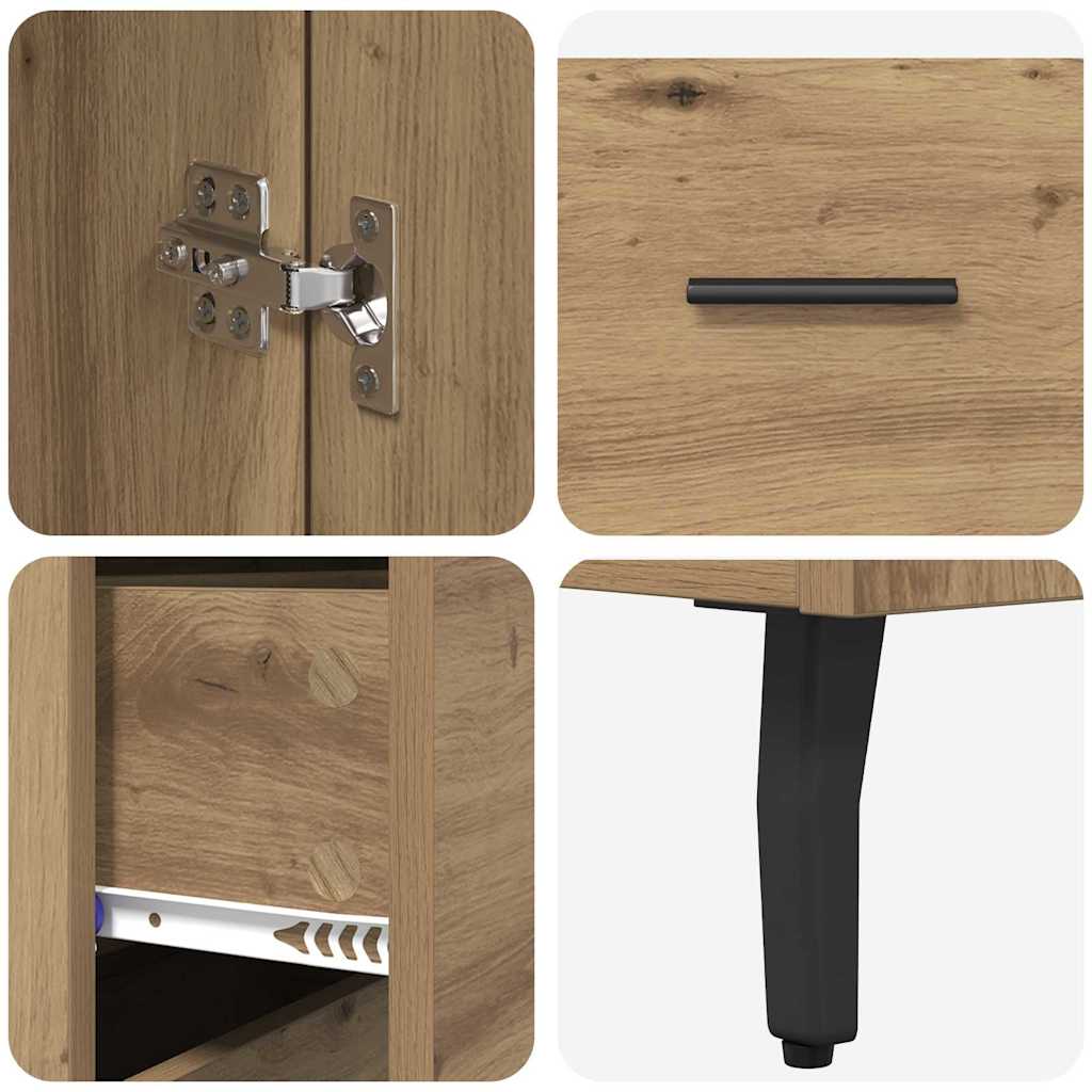 Highboard s ladicama Umjetnički hrast 69,5 x 34 x 180 cm
