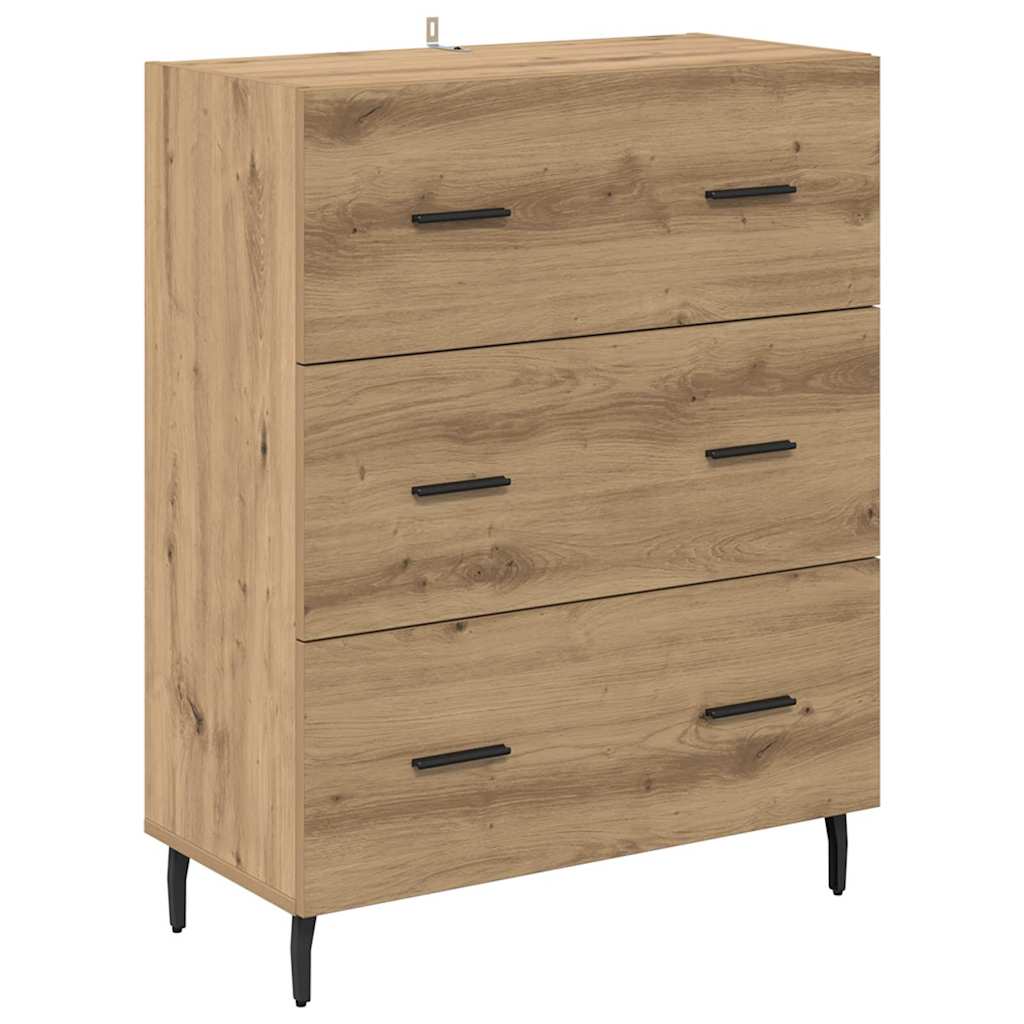 Highboard s ladicama Umjetnički hrast 69,5 x 34 x 180 cm