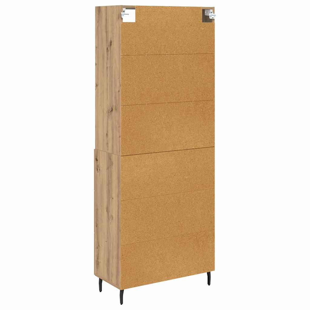 Highboard s ladicama Umjetnički hrast 69,5 x 34 x 180 cm