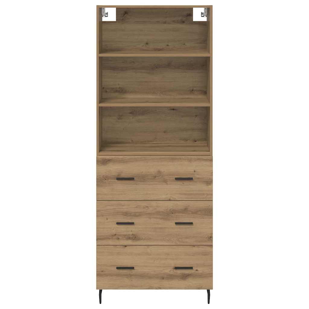 Highboard s ladicama Umjetnički hrast 69,5 x 34 x 180 cm