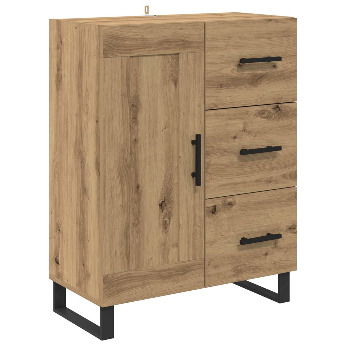 Highboard 2 kom. Umjetnički hrast 69,5 x 34 x 180 cm